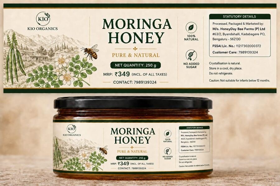 KIO Organics Moringa Honey